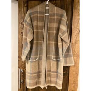 Becool Fuzzy Duster Cardigan Sweater Jacket